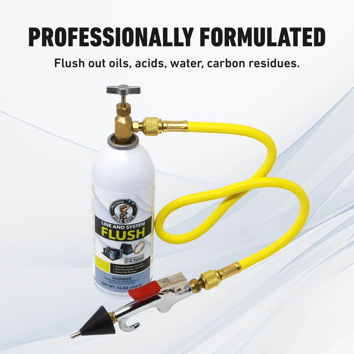 Leak Saver used on commercial refrigeration lines showing heavy-duty cleaning benefit