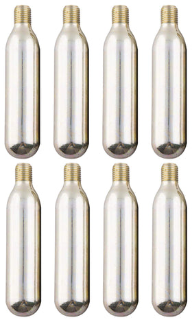 Leak Saver front packaging showing eight CO2 cartridges and brand, professional supply ready