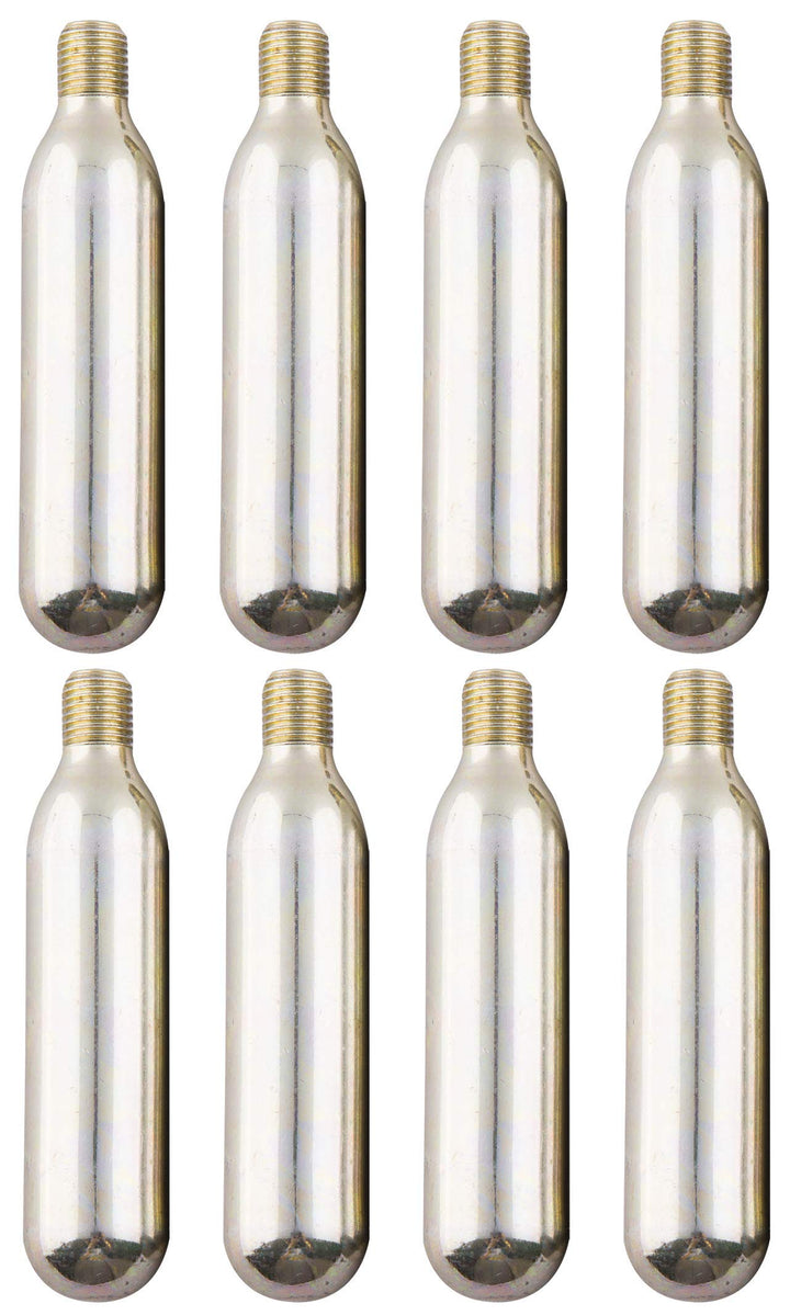 Leak Saver front packaging showing eight CO2 cartridges and brand, professional supply ready