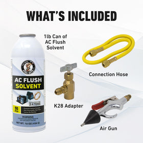 Leak Saver next to a hand for scale showing compact 1 lb portability benefit