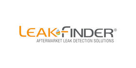 LEAKFINDER kit held by hand showing compact size and shop-ready portability