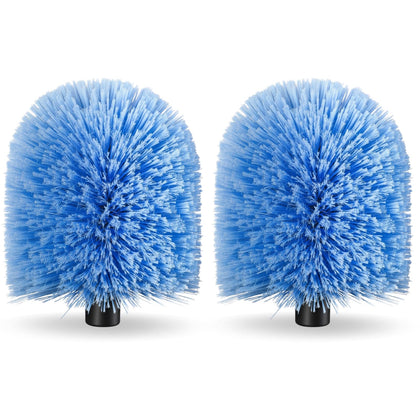 Leanaco front view of big blue duster head showing full coverage benefit