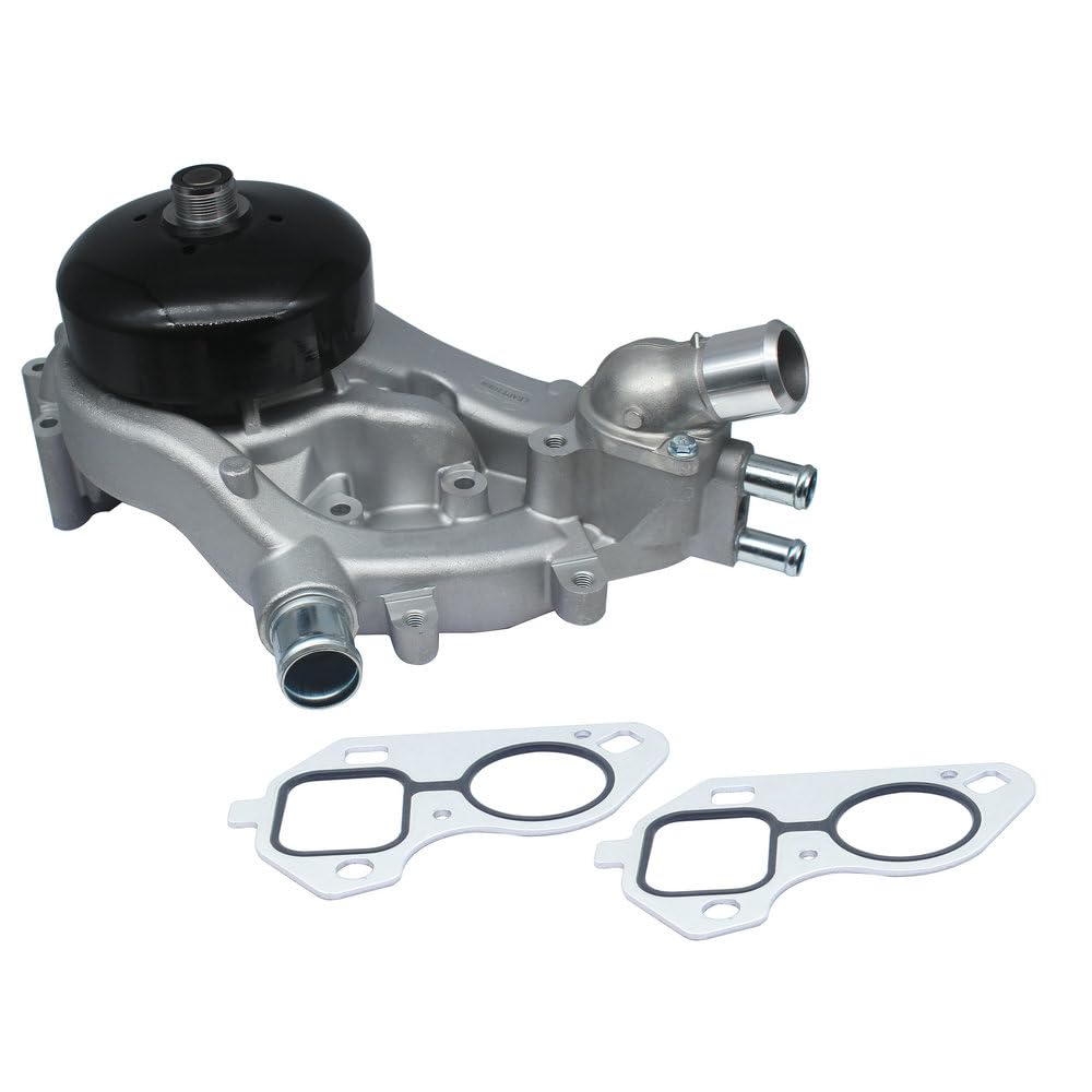 LEAPTIGER water pump front view showing mounting and ready-to-install benefit