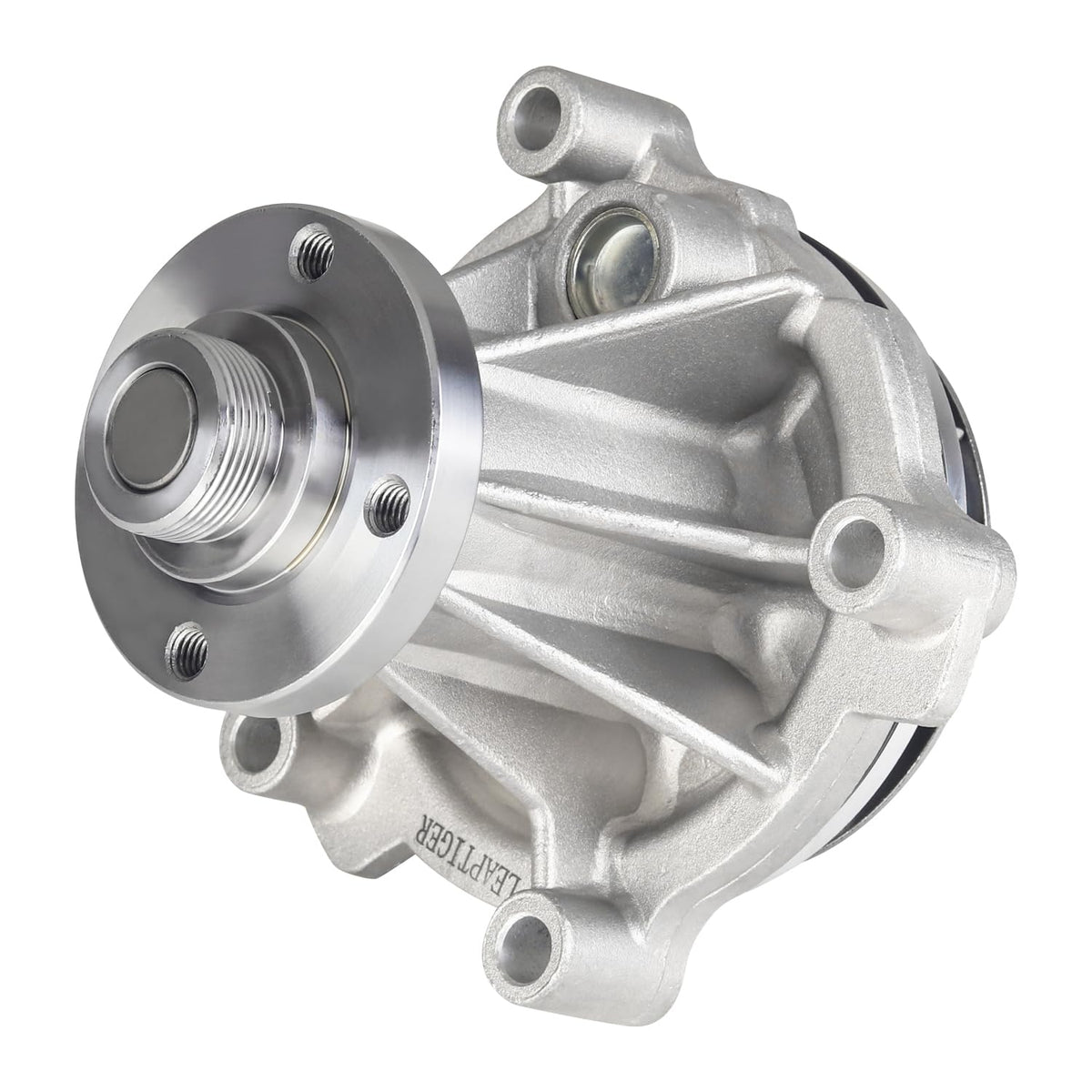 LEAPTIGER mounting flange detail showing bolt pattern for precise OEM-style fitment and sealing