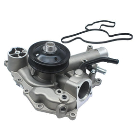 LEAPTIGER water pump front view showing mounting points and fit for quick replacement
