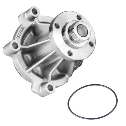 LEAPTIGER water pump front view showing mounting and fit for quick identification and confidence