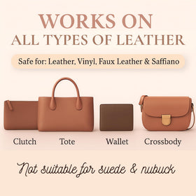 Leather Hero kit packed in travel pouch for on-the-go maintenance