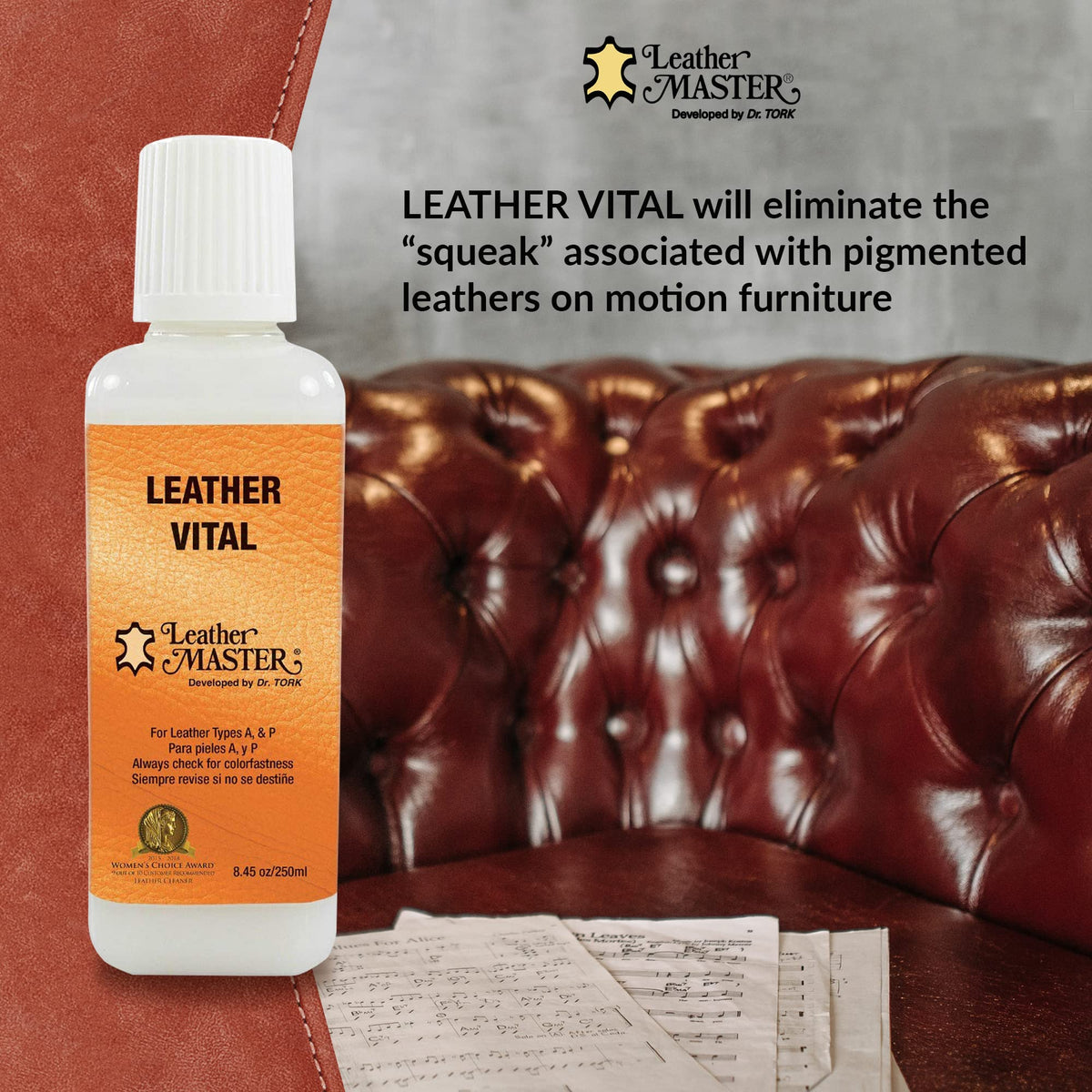 Leather Master applied on car seat demonstrating restored suppleness