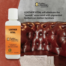 Leather Master applied on car seat demonstrating restored suppleness