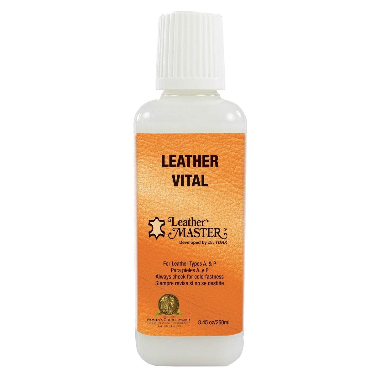 Leather Master front packaging showing 250ml bottle and product benefit