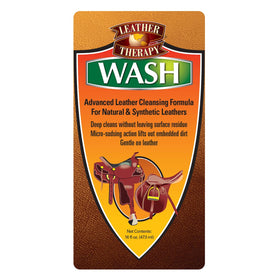 Leather Therapy close-up suds texture lifting dirt, shows deep-cleaning action benefit