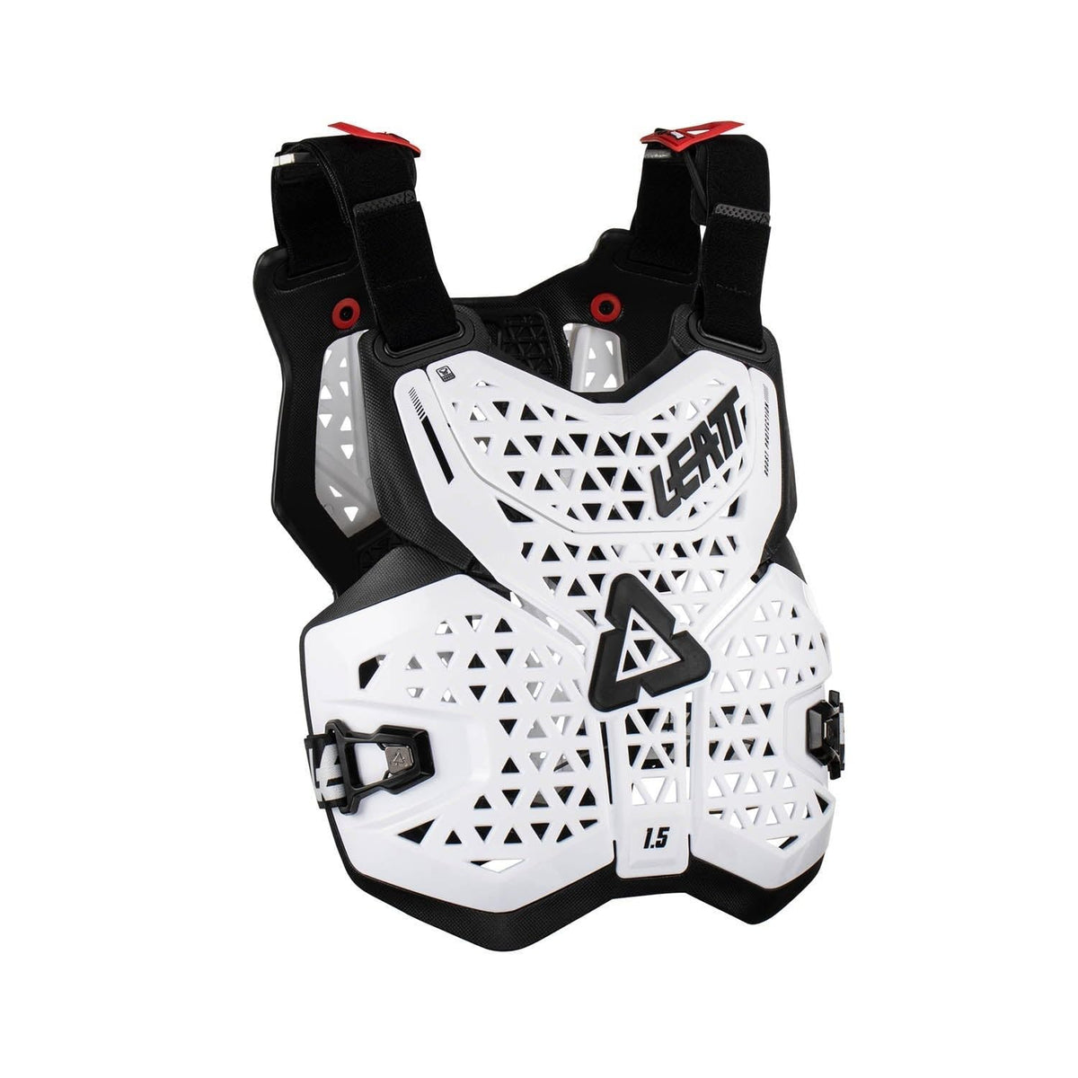 Leatt chest protector 1.5 front view showing slim fit and coverage