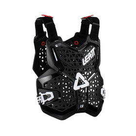 Leatt chest protector 1.5 side 3D contour showing ergonomic shape benefit