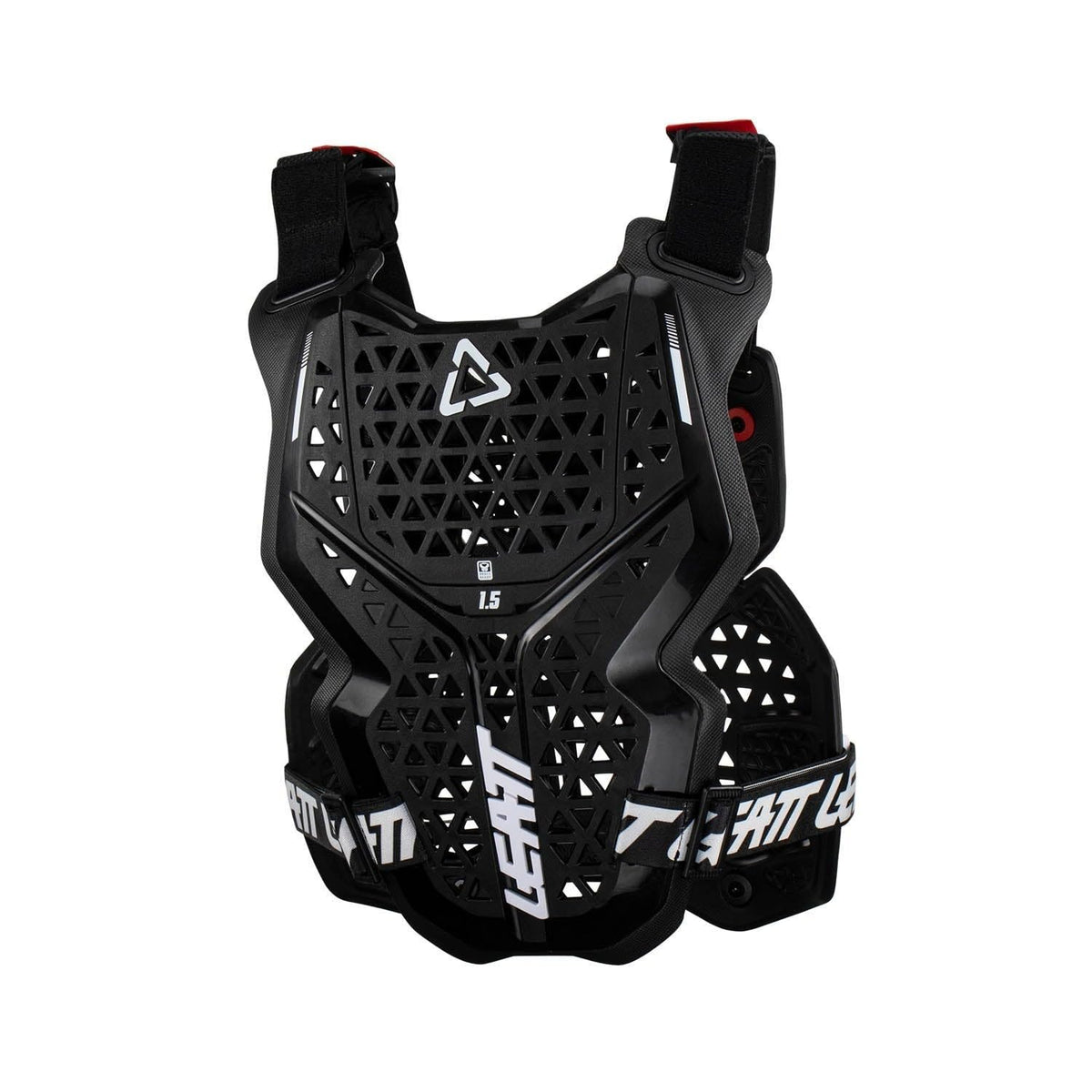 Leatt chest protector 1.5 worn under jersey showing discreet protection benefit
