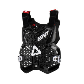Leatt chest protector front view showing slim fit and easy layering benefit