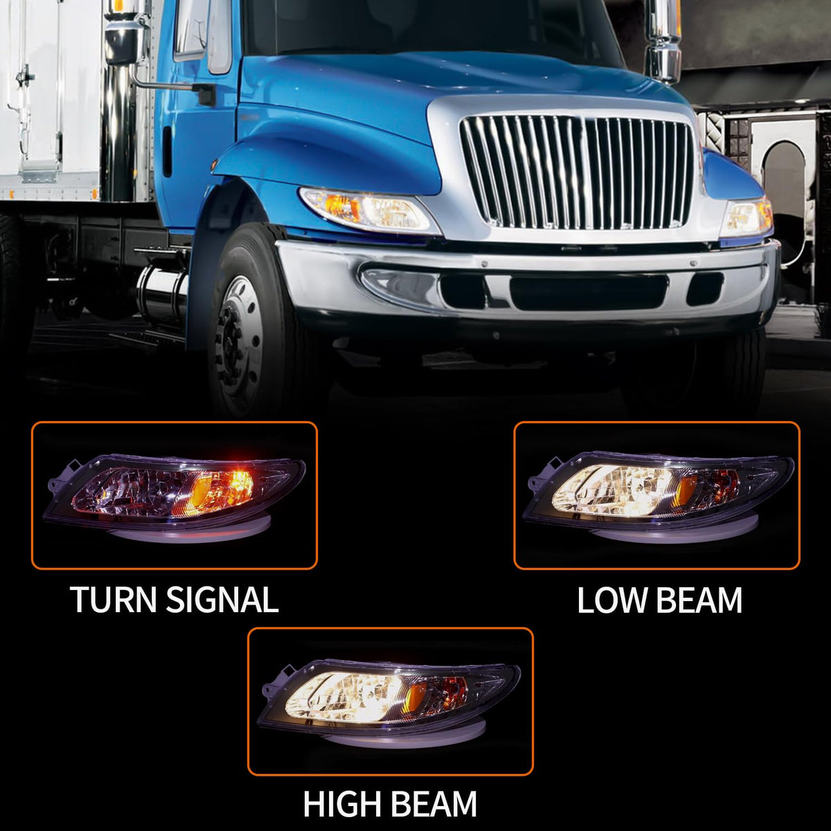LEAVAN headlight rear connector view illustrating easy plug-and-play installation