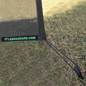 leaveshade close-up of vinyl-coated polyester mesh texture for UV reduction