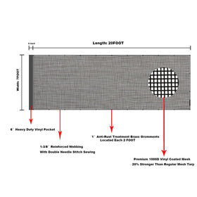 leaveshade reinforced hem double-needle stitching detail demonstrating tear resistance