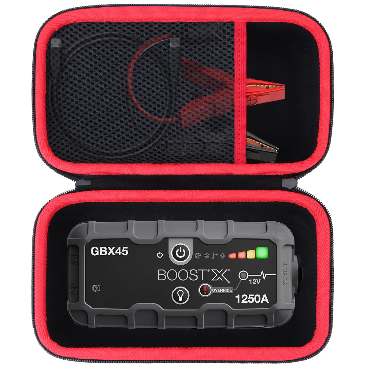 Lebakort front case showing fit and protective shell for Boost X GBX45