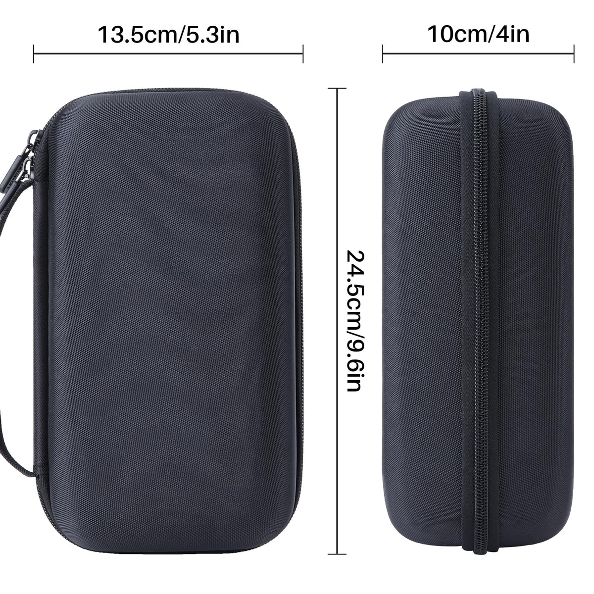 Lebakort case beside a backpack showing compact, space-saving size