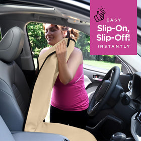 lebogner installed on car front seat showing secure anti-slip protection
