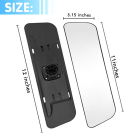 LECAMEBOR rubber suction cup mount close-up demonstrating secure, reusable attachment