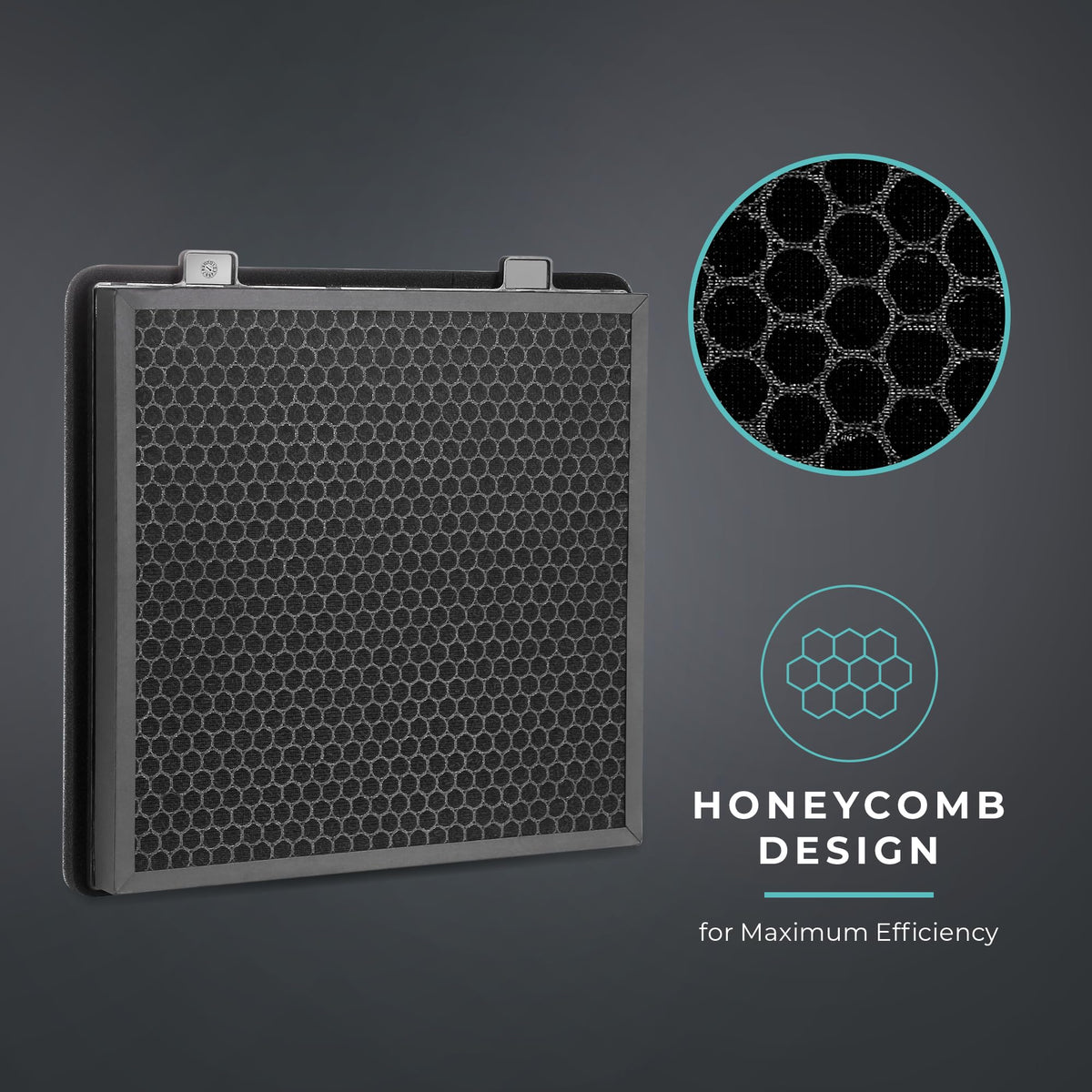 Lectron activated carbon honeycomb detail demonstrating odor adsorption performance