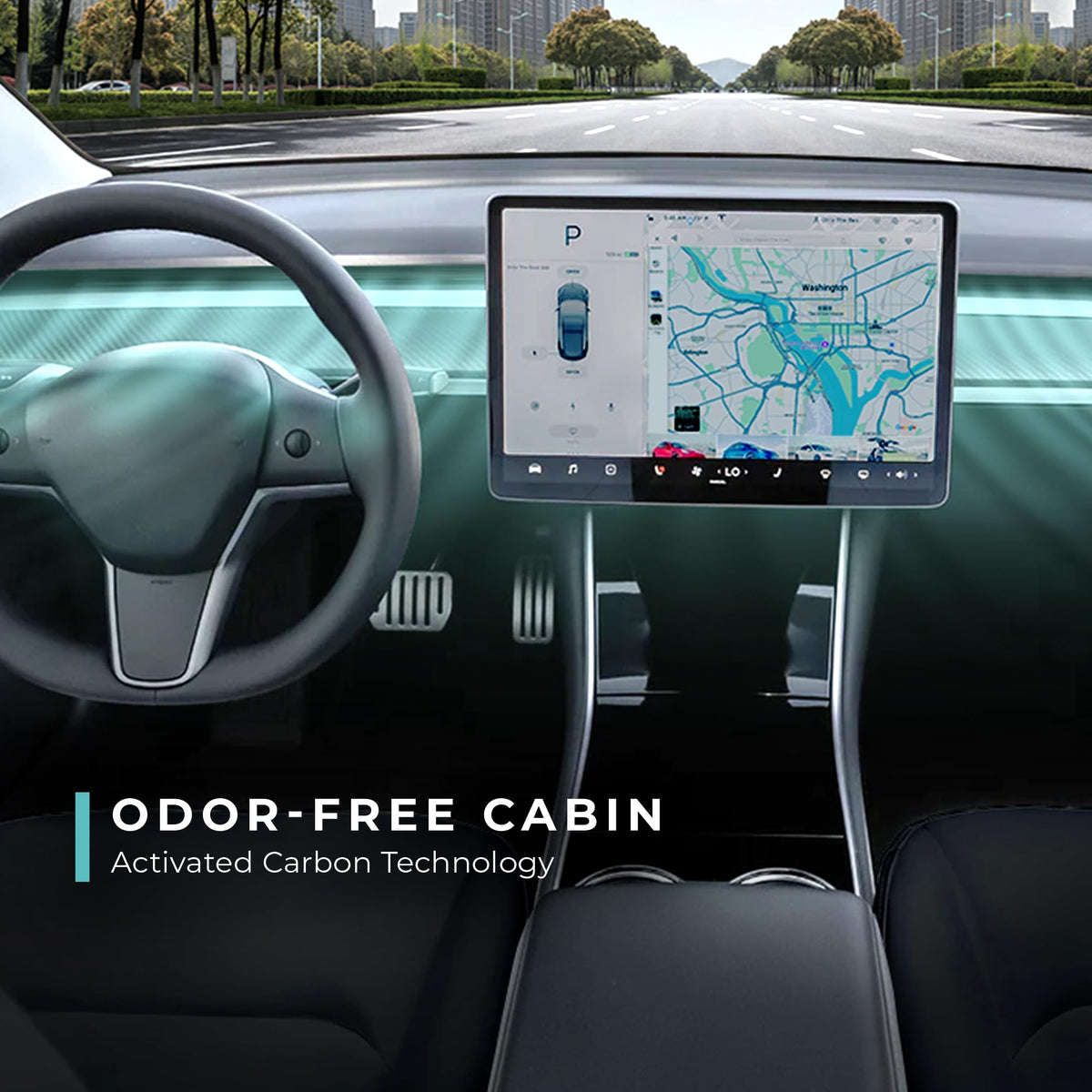 Lectron activated carbon honeycomb detail highlighting odor control benefit
