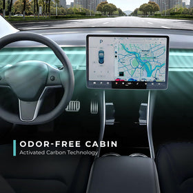 Lectron activated carbon honeycomb detail highlighting odor control benefit