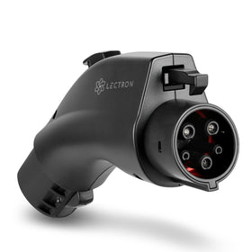 Lectron adapter front view showing robust housing and quick connection benefit
