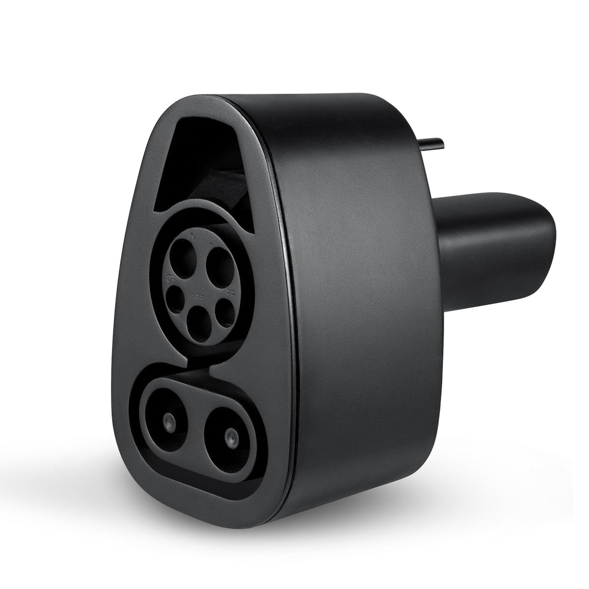 Lectron adapter front view showing compact design and portability benefit