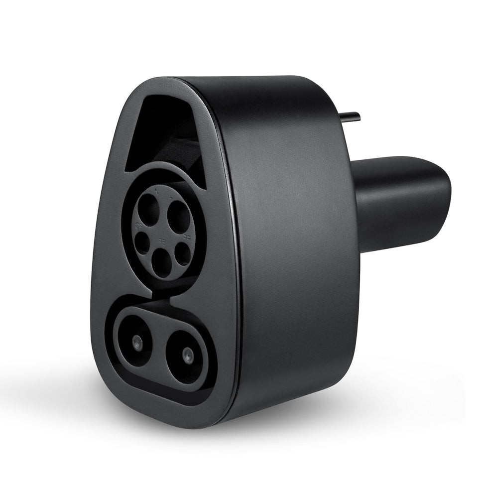 Lectron adapter front view showing compact design and portability benefit