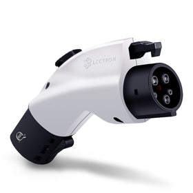 Lectron front view of adapter showing durable housing and easy grip benefit