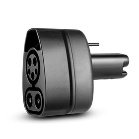 Lectron adapter front view showing NACS connector and benefits fast-charge access