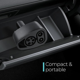 Lectron adapter connected to CCS charger showing expanded charging access