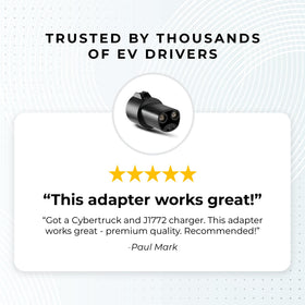 Lectron adapter shown in hand to illustrate compact size and sturdy build for portability