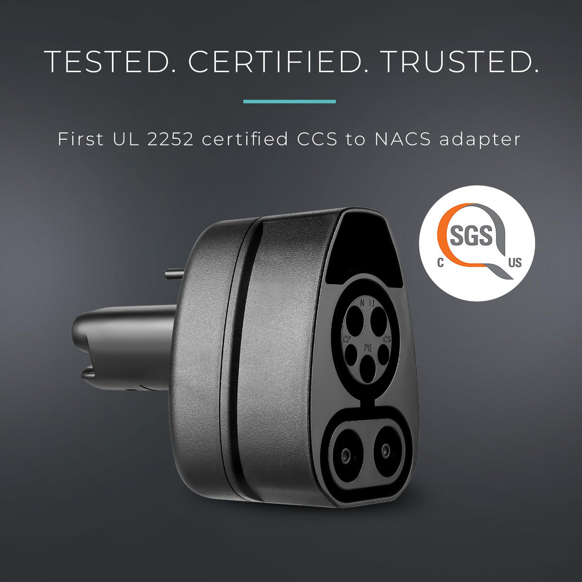 Lectron adapter side profile displaying rugged housing and durable construction benefit
