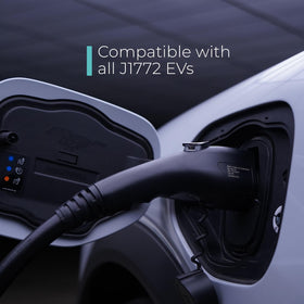 Lectron NEMA 5-15 plug detail showing universal outlet compatibility benefit