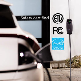 Lectron J1772 connector close-up highlighting secure vehicle connection