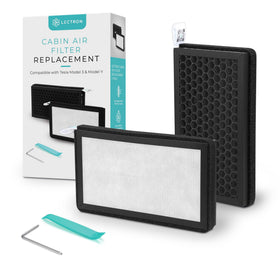 Lectron front packaging showing 2-pack and Tesla compatibility benefits