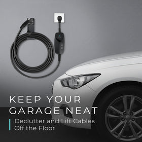 Lectron J-hook side profile lifting cable off ground to prevent kinks