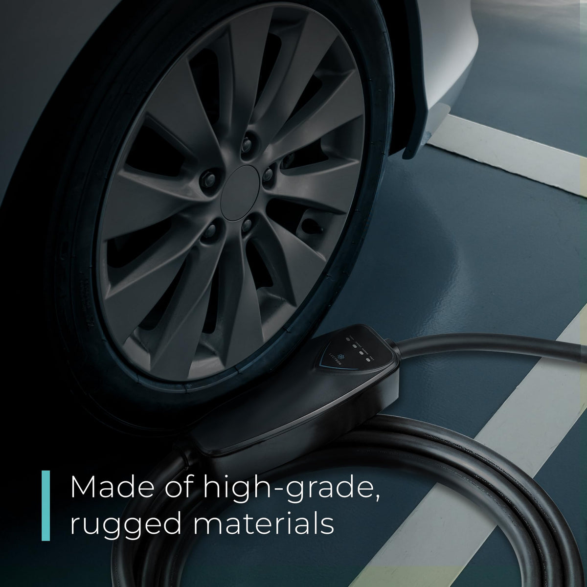 Lectron LED status indicator detail for quick fault and charge-level visibility