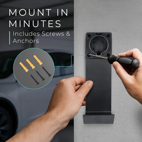 Lectron nozzle in holster detail protecting connector from drops and wear