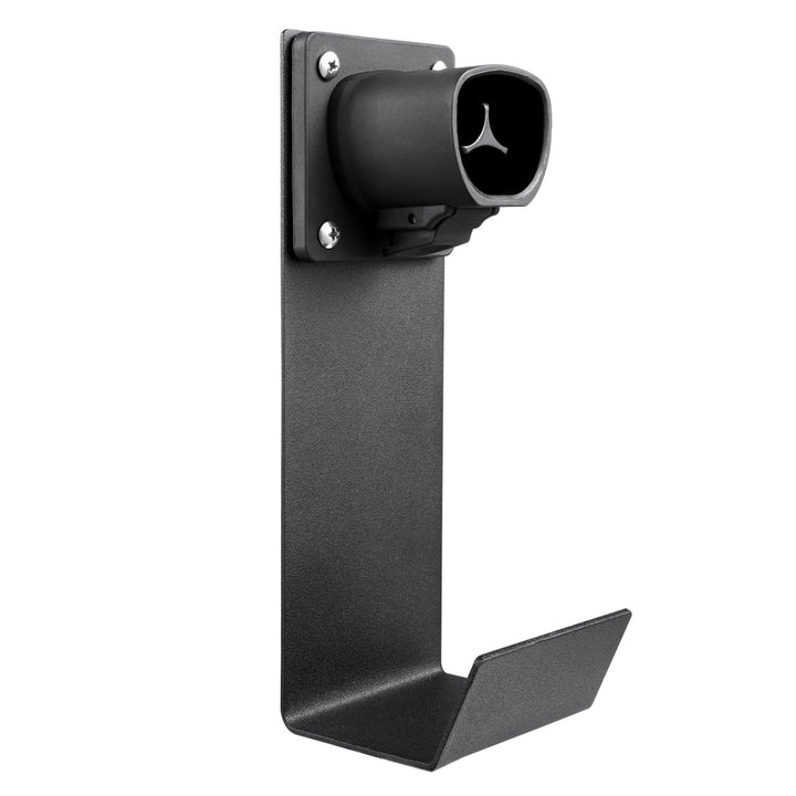 Lectron front view of dock shows secure nozzle storage and tidy charger area