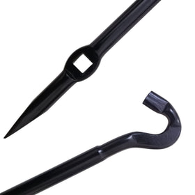 LECWOF lug wrench being used on Toyota Tacoma wheel for quick roadside change benefit