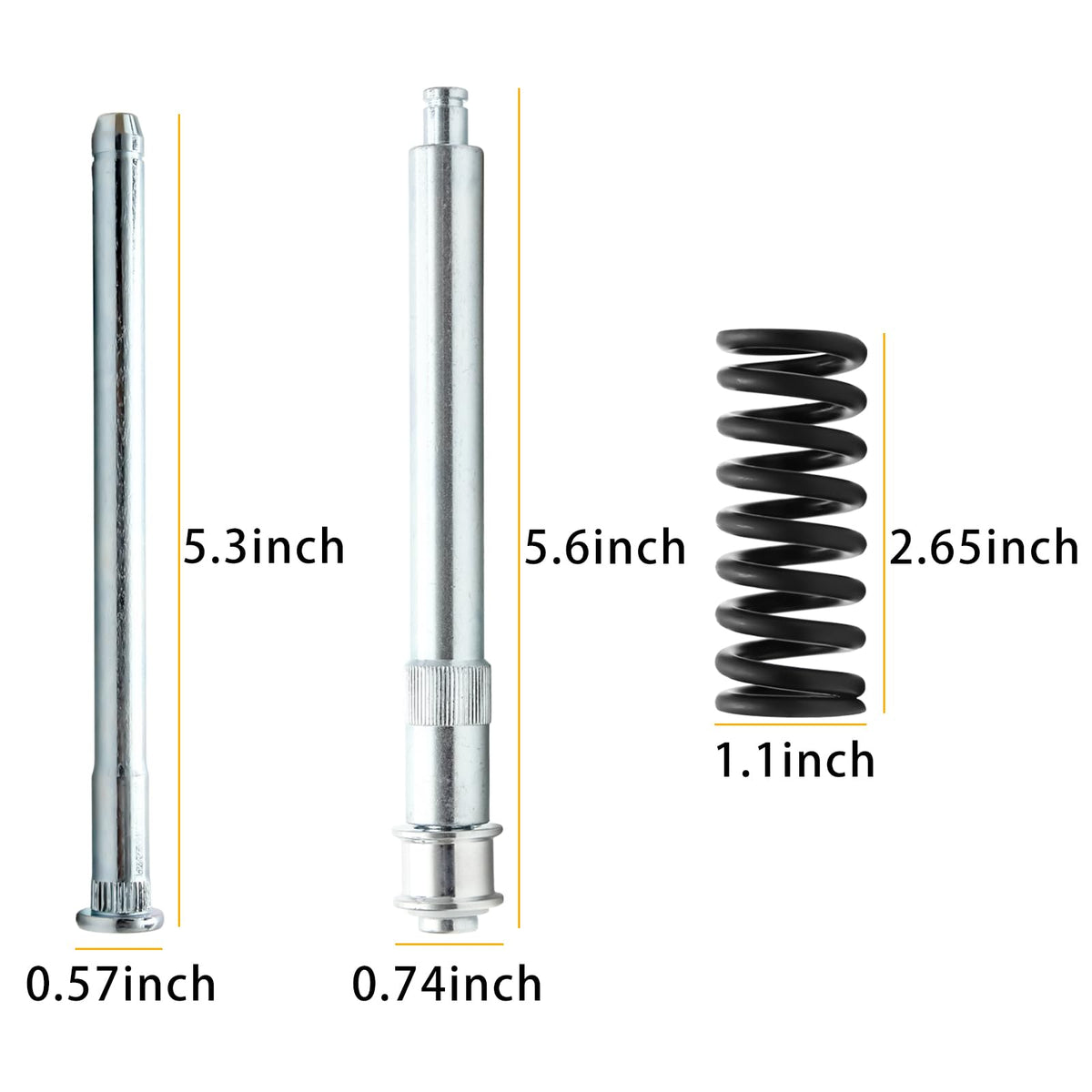 LEDAUT bushing set arranged, demonstrating correct sizes for smooth hinge movement