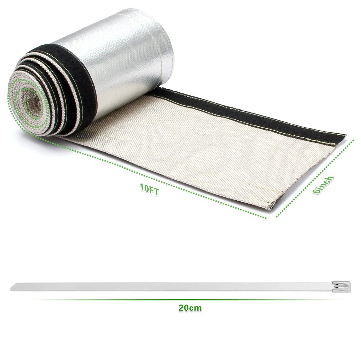 LEDAUT close-up aluminized weave showing reflective surface and insulation benefit