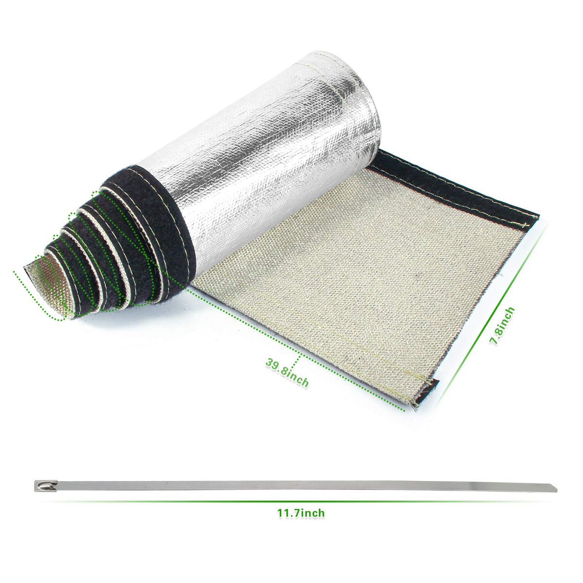 LEDAUT close-up of aluminized texture highlighting reflective surface and abrasion resistance