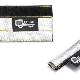 LEDAUT cross-section showing fiberglass core and aluminized face for thermal and abrasion protection