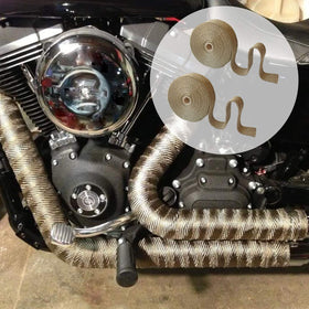 LEDAUT wrapped engine bay illustrating heat shielding benefit for nearby wiring